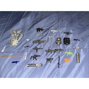 Lot of  Vintage Guns Accessories GI Joe - Star Wars- TMNT - + More